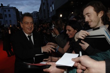 The Queen director Stephen Frears meets fans on the red carpet (BAFTA / Liam Daniel).