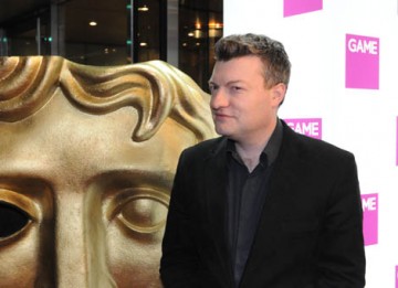 Screenwipes star and Guardian columnist Charlie Brooker turns up to present the BAFTA for Artistic Achievement (BAFTA / James Kennedy).