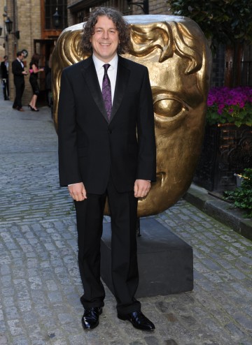 Writer and actor Alan Davies arrives to host the Television Craft Awards ceremony.