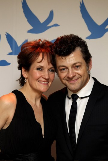 Andy Serkis and guest at the Official Soho House and Grey Goose party for the Orange British Academy Film Awards.