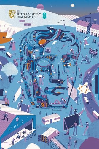 EE British Academy Film Awards Campaign and Brochure Illustration 2017