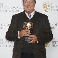 Stephen Fry at the nominations press conference for the EE British Academy Film Awards 2016
