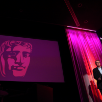 Bennett-Jones dedicated the lecture to his friend and colleague Nigel Farrell: "We love and respect him very much for his talent, his integrity and friendship." (Picture: BAFTA / J. Simonds)