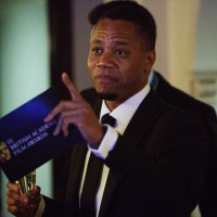 Cuba Gooding Jnr backstage in the J. King's Smoking Room at London's Royal Opera House before presenting the BAFTA for Supporting Actress.