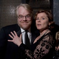 Philip Seymour Hoffman & Imelda Staunton at the British Academy Film Awards, held at the Odeon Leicester Square in 2006