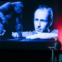 Sir Christopher Frayling on stage (BAFTA/Brian J Ritchie).