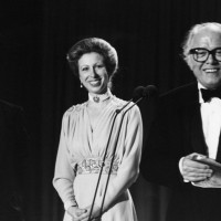 The director collects a BAFTA from Princess Anne at the British Academy Film Awards in 1983. His historical epic Gandhi picked up five awards on the night.