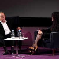 Tanya Seghatchian talks with Sir Ronald Harwood on his experiences with scriptwriting. (Photography: Jay Brooks)