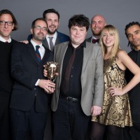The team behind Poetry Between the Lines, winner of the Learning - Secondary category at the British Academy Children's Awards in 2014
