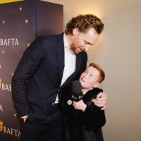 Tom Hiddlestone shares tips with BAFTA Young Presenter Braydon