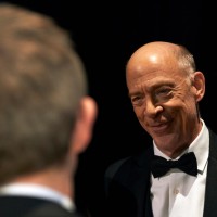 Supporting Actor winner J. K. Simmons backstage at London's Royal Opera House.