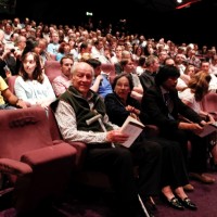 Ray and Diana Harryhausen waiting for the start of the event (BAFTA/Brian J Ritchie).