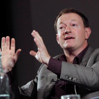BAFTA winning scriptwriter Simon Beaufoy for tittles including Slumdog Millionaire takes part in the BAFTA and BFI Screenwriters' Lecture Series. (Photography: Jay Brooks)