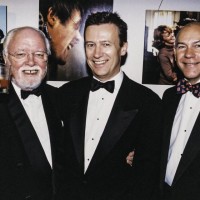 Richard Attenborough, Duncan Kenworthy & Michael Atwell at the Academy's 80th Birthday Tribute event in October 2003.
