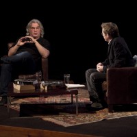 Paul Greengrass and Simon Mayo in discussion. 