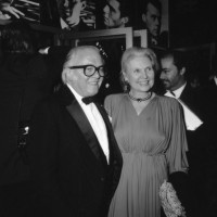 Lord Attenborough & Shelia Sim at the BAFTA Tribute to Dirk Bogarde in 1988