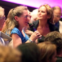The audience in BAFTA's Princess Anne Cinema pose questions to Brosh McKenna. (Photography: Jay Brooks)