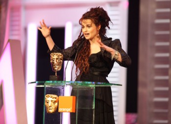 Helena Bonham Carter accepts the BAFTA for her role in The King's Speech. "I am thrilled to be considered in the same category as my fellow supporting actresses, and I am not just sucking up: you are all brilliant." (Pic: BAFTA/ Stephen Butler)