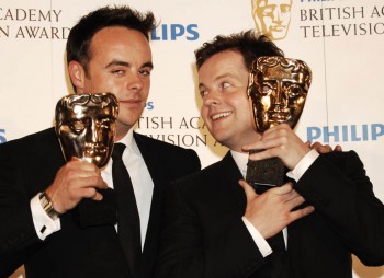 Anthony McPartlin and Declan Donnelly win the Entertainment Performance BAFTA (BAFTA/Richard Kendal).