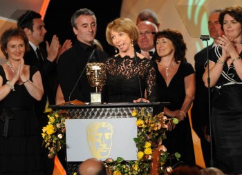 The behind-the-scenes talent of Coronation Street celebrate recieving the Academy's Special Award with some of the show's more recognisable faces. 