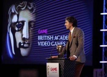 TV and radio personality George Lamb takes to the stage to present the winner for Use of Audio (BAFTA/Brian Ritchie)