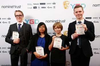 Event: BAFTA Young Game Designers AwardsDate: 25 July 2015Venue: BAFTA, 195 PiccadillyHosts: Ben Shires and Jane Douglas-Area: BRANDING BOARD
