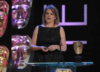 Jane Tranter, the executive vice president of programming and production at BBC Worldwide, accepts the Academy's Special Award (BAFTA / Marc Hoberman).