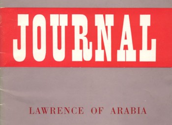 Lawrence of Arabia Journal winter 1962/63.