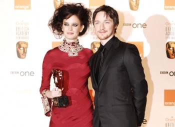 Eva Green and James McAvoy, winners of the Orange Rising Star Award in 2007 & 2006.
