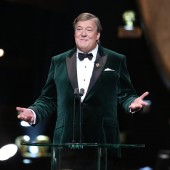 11th time host Stephen Fry welcomes guests and viewers around the world to the 2016 EE British Academy Film Awards