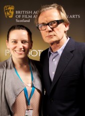 BAFTA Scotland Director, Jude MacLaverty and Bill Nighy