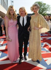 The Celebrity Juice host and presenters will be hoping the show emerges victorious in the Entertainment Programme and YouTube Audience Award categories. Holly Willoughby wears a Jenny Packham gown whilst Fearne Cotton wears Vintage. 