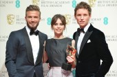Outstanding British Film was won by The Theory of Everything. The BAFTA was presented by David Beckham, to Felicity Jones and Eddie Redmayne.