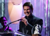 Tom Cruise receives the Stanley Kubrick Britannia Award for Excellence in Film.