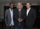 Barkhad Abdi, Director Paul Greengrass and Tom Hanks