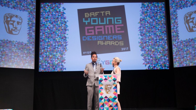 Event: BAFTA Young Game Designers AwardsDate: Saturday 8 July 2017Venue: BAFTA, 195 PiccadillyHosts: Dev Griffin & Georgie Barrat -Area: Ceremony