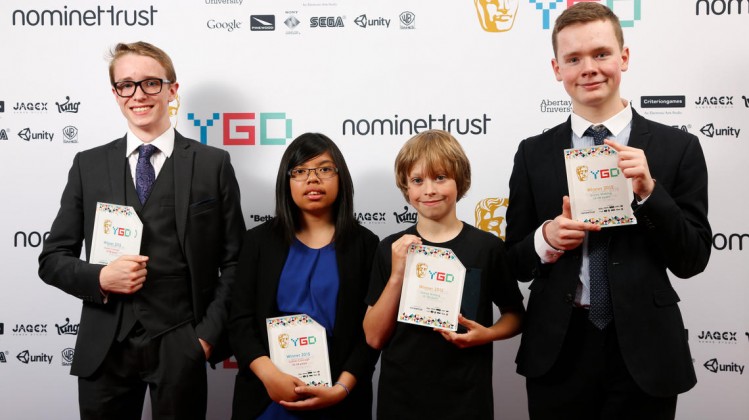 Event: BAFTA Young Game Designers AwardsDate: 25 July 2015Venue: BAFTA, 195 PiccadillyHosts: Ben Shires and Jane Douglas-Area: BRANDING BOARD