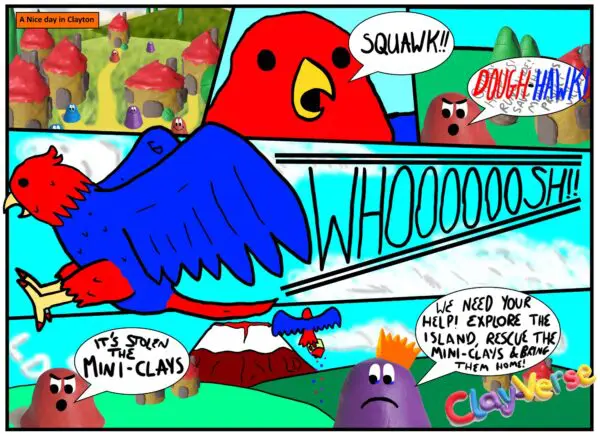 A concept design for the Clay-Verse game.