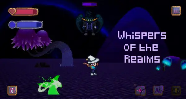 A screenshot of the Whispers of the Realms game.