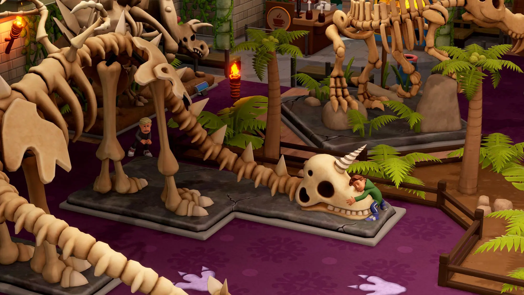 A screengrab from the game Two Point Museum.